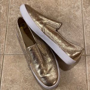 Guess Gold Slip On Shoe